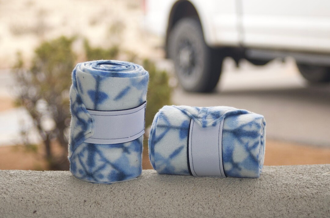 Blue and White Polo Wraps set of 2 Etsy