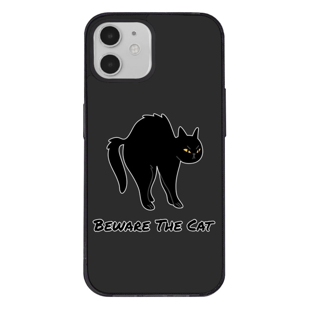 Beware the Cat iPhone 12 Case Black Cat Phone Case for Etsy