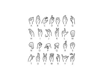 Updated Sign Language SVG - improved clarity!