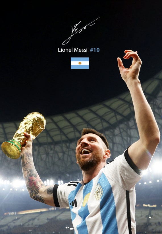 Lionel Messi World Cup 2022 canvas Argentina Football 