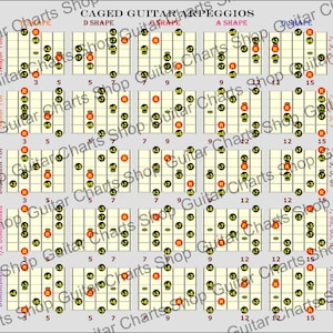 Guitar Arpeggios - CAGED Shapes or Forms