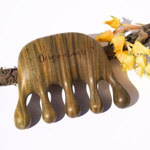 Natural Stimulating Scalp Comb for Gua Sha Stimulate Roots For Fuller Thicker-looking Hair | Handmade Gift | Originature