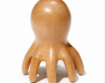 Octopus Scalp Comb for Gua Sha Stimulate Roots For Fuller Thicker-looking Hair | Handmade Gift | Originature