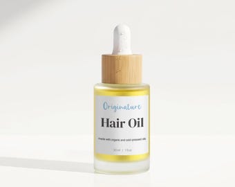 Organic Hair Oil with Camellia Seed Oil | Lightweight Vegan Cold Pressed Non-greasy Potent Extreme | Originature