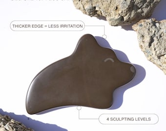 Qi Gua Sha Stone | Handmade Bian Stone Guasha for Face and Body | Originature