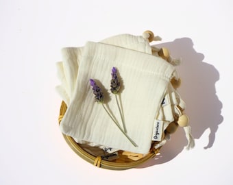 Soap Saver Bag - Made With Organic Cotton Natural Plastic-free Soap Saver Pouch For Originature Shampoo Bar