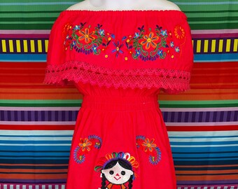 Niñas vestido mexicano - Etsy México Niñas vestido mexicano - Etsy México