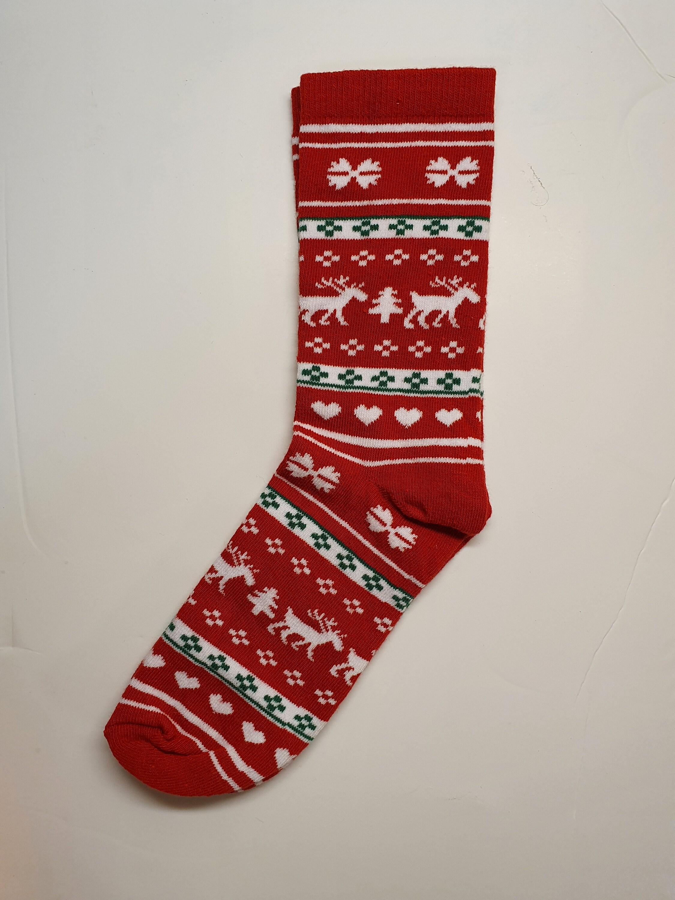 おもしろソックス 2足セット クリスマス トナカイデザイン ギフト