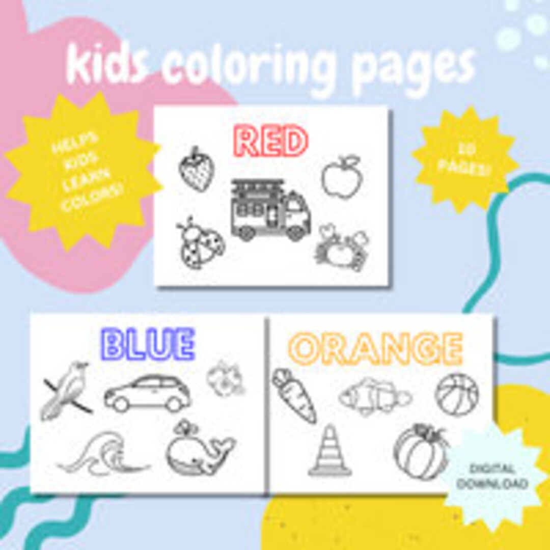 Discover the World of Colors: Coloring Pages and Learning Fun for Kids ...