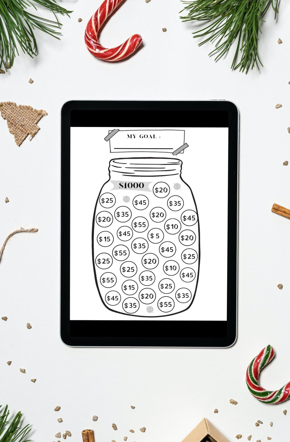 Savings Challenge Printable | 1000 Savings Challenge | Digital Savings ...