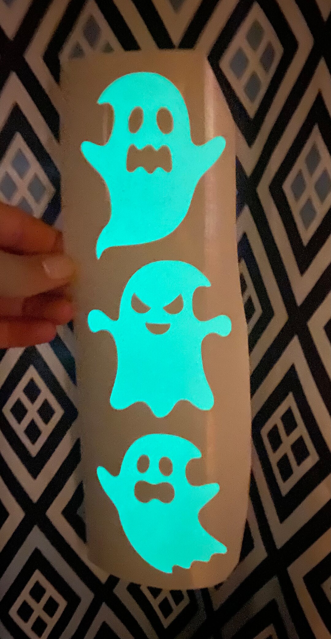 3 Glow in the Dark Ghost Car Decals Etsy