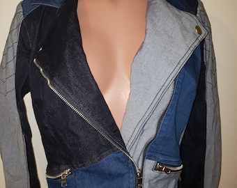 Jean multi colored jacket