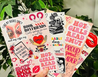 Kindle Insert Pack for Clear Case, Smut Book Theme, Kindle Skin, Bookish Kindle Stickers, Paperwhite, Bookish Smut Accessories, Dark Romance