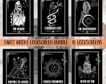 Paquete de pantalla de bloqueo para Kindle Tarot, protector de pantalla para Kindle, amantes de la lectura, fondo de pantalla para Kindle, accesorios para Kindle Paperwhite, Smut Love