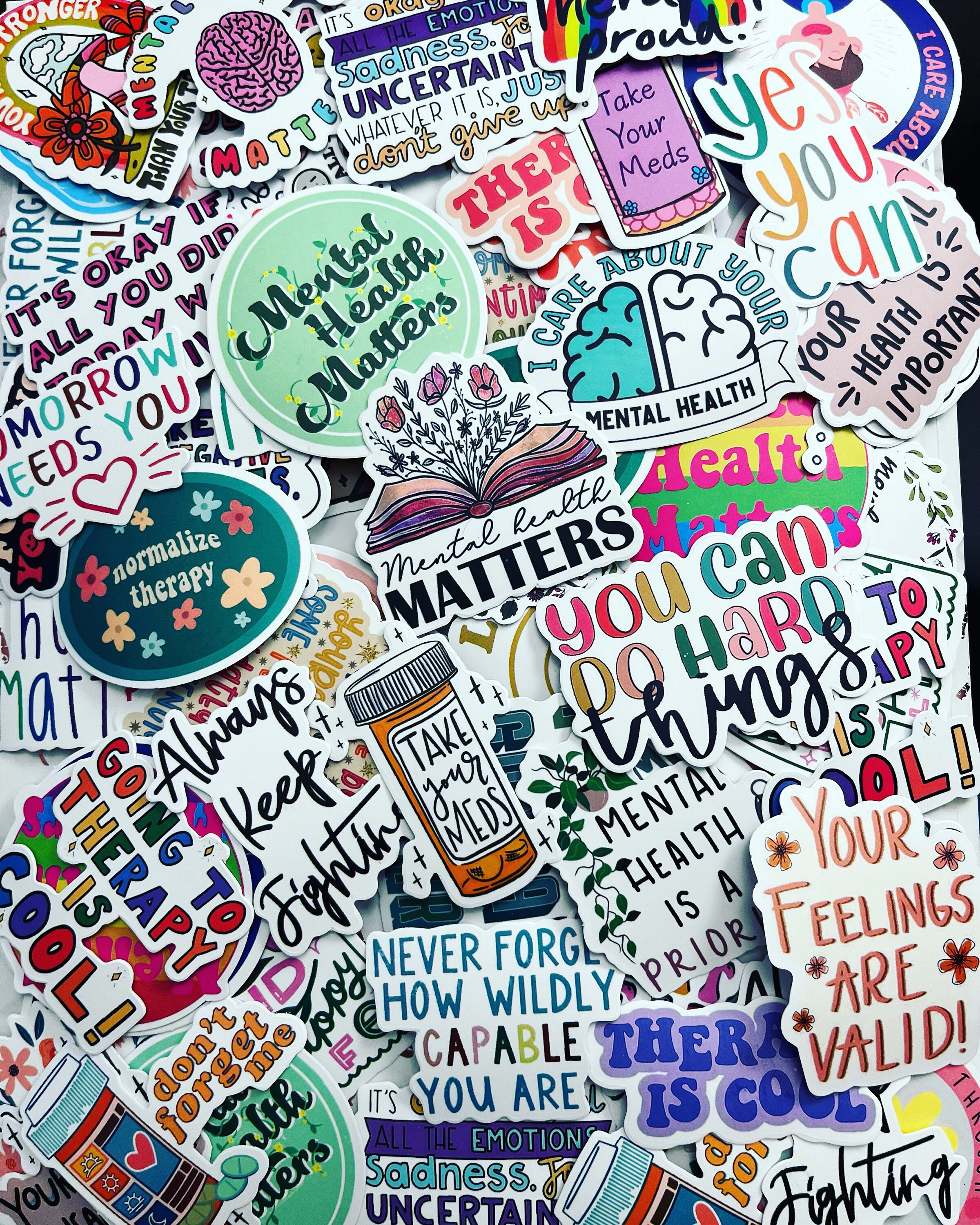 Mental Health Matters Mystery Sticker Pack, Kindle Stickers, Random ...