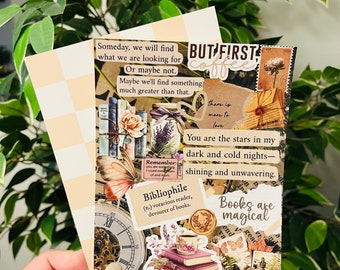 Kindle Insert for Clear Case, Vintage Book Theme, Kindle Skin, Bookish Kindle Stickers, Paperwhite, Bookish Smut Accessories, Dark Romantasy