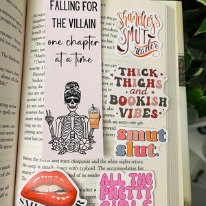 Falling for the Villain One Chapter Smut Bookmark, Smutty book reading stickers, Bookmark for Smut Lovers, Dark Romance Lovers, Romantasy