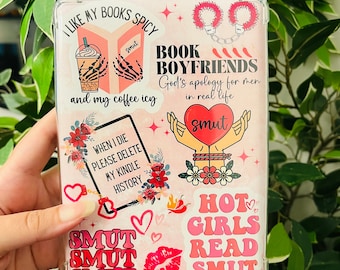 Kindle Insert for Clear Case, Smut Book Theme, Kindle Skin, Bookish Kindle Stickers, Paperwhite, Bookish Smut Accessories, Dark Romance
