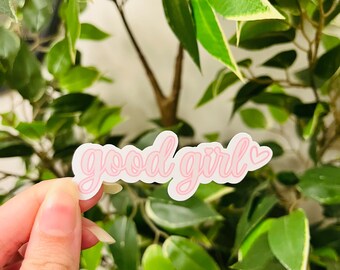 Good Girl Minimalist Smutty Dark Romance Bookish Sticker, Die Cut Sticker, Kindle Accessories, Smut, Booklover Gift, Dark Romantasy, Smut