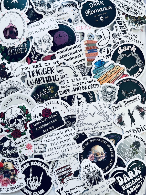 Smutty Dark Romance Bookish Sticker Mystery Pack, Random Book Nook Die Cut Sticker, Kindle Accessories, Smut, Booklover Gift, Dark Romantasy