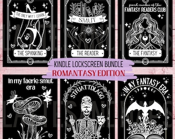 Paquete de pantalla de bloqueo para Kindle Romantasy Smut (ePUB), protector de pantalla para Kindle, amante de la obscenidad, fondo de pantalla para Kindle, amante de los libros, Kindle Paperwhite, romance oscuro