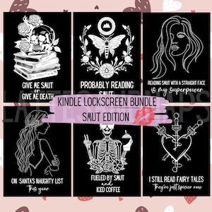 Smutty Kindle Lock Screen Bundle ePUB, Kindle Screen Saver, Book lover, Smut Lover, Kindle Wallpaper for Book Lover, Kindle Paperwhite
