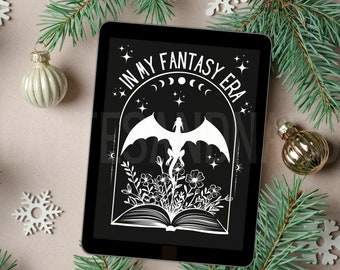 Écran de verrouillage Kindle Romantasy, Économiseur d'écran pour Kindle Dragon In My Fantasy Era, Papier Peint, Accessoires Kindle Paperwhite, Charbon, Romance sombre