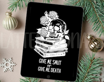 Give me Smut Gothic Kindle Lock Screen, Kindle Screen Saver, Book lover, Kindle Wallpaper for Book Lovers, Kindle Paperwhite Accessories