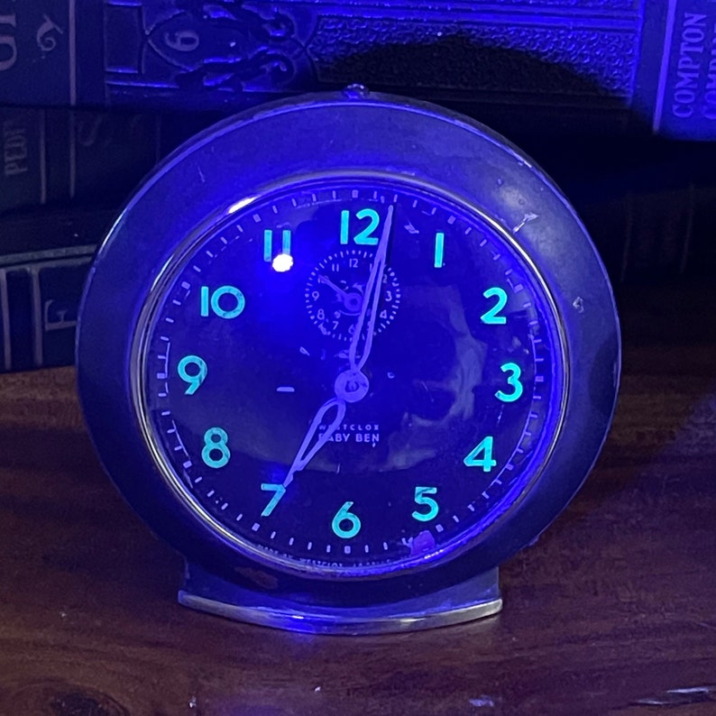 Working Radium Baby Ben Wind up Alarm Clock Rustic Black Matte Etsy