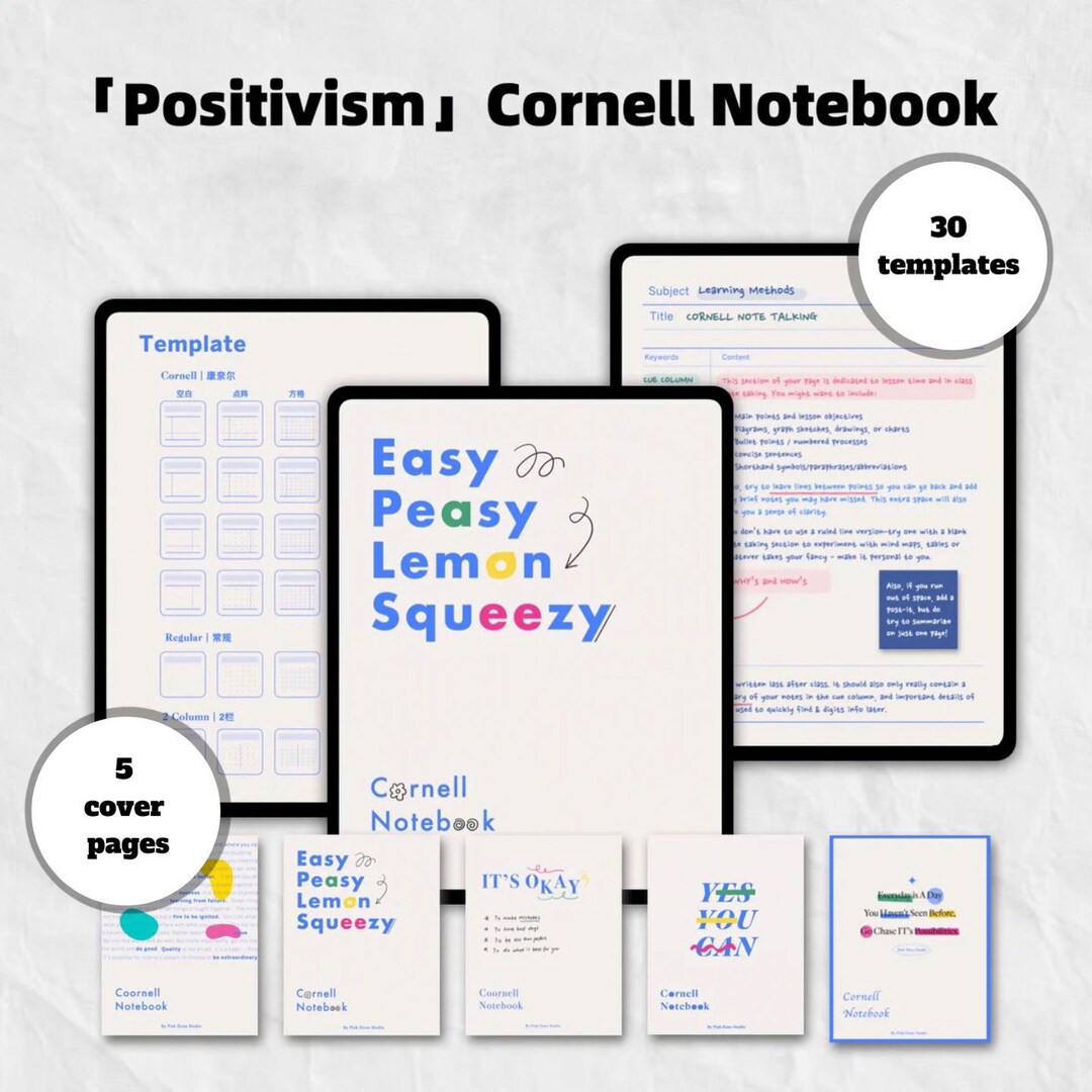 Cornell Notes Template printable - Etsy