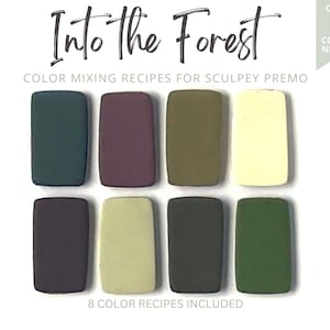 Sculpey Premo Polymer Clay Color Mixing Recipes: Earthy Fall Palette (Digital Download)