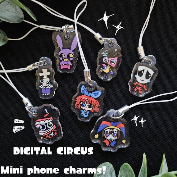 Amazing Digital Circus (mini) Phone Charms!!