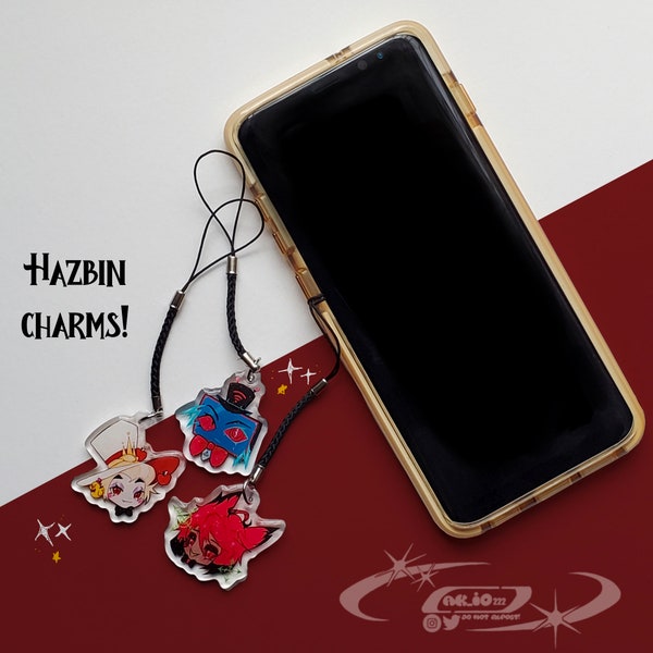 Hazbin Hotel-Phone Charms!