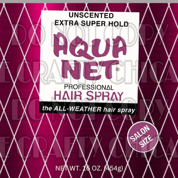 Aqua Net Hairspray Tumbler Wrap - 20oz Tumbler Wrap