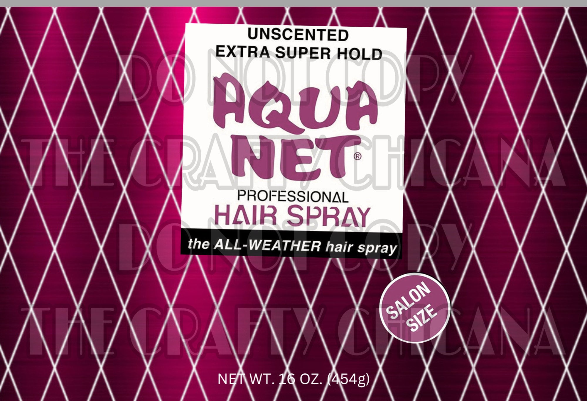 Aqua Net Hairspray Tumbler Wrap 20oz Tumbler Wrap 