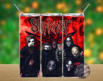 Banda de NuMetal Slipknot - Envoltorio para vaso de 20 oz (descarga digital)