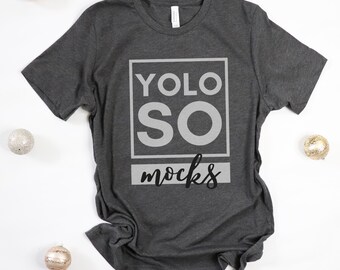 BELLA + CANVAS - Unisex Jersey Tee - 3001CVC Dark Grey Heather Mockup | Bella and Canvas mockup - Dark grey mockup - Grey tee mockup