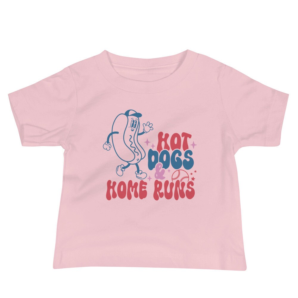 Hot Dogs & Home Runs Baby Jersey Short Sleeve Tee/baseball - Etsy