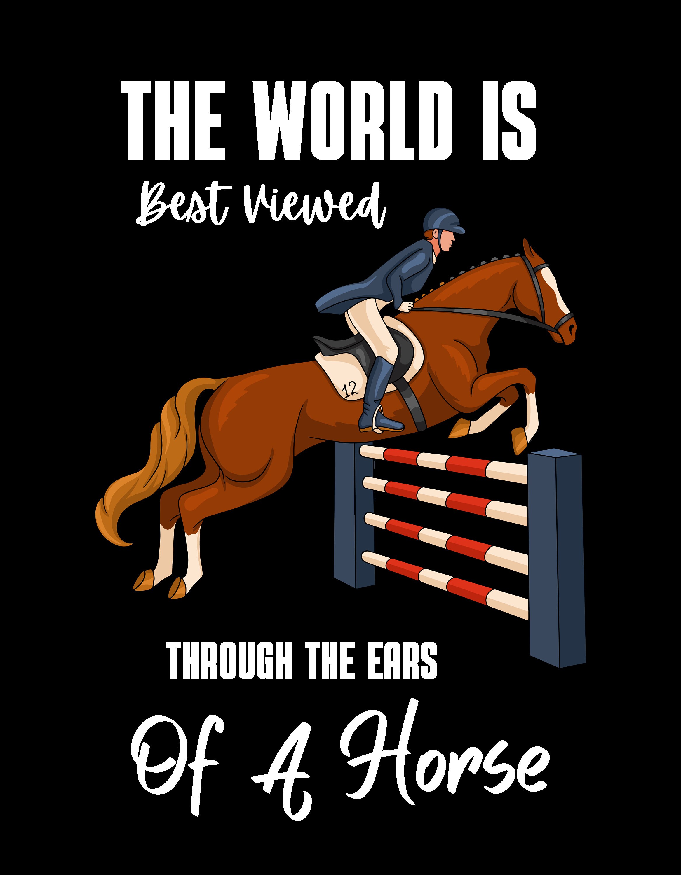 The World is Best Viewed Through the Ears of A Horse Weekender Bag