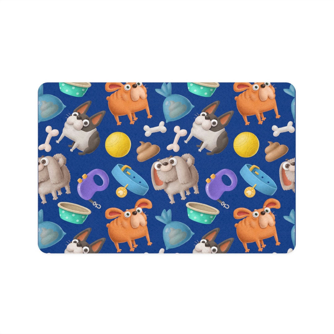 DOG FEEDING MAT Pet Food Mat 12x18 Etsy