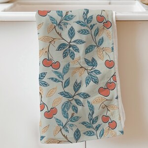 Towel for Kitchen Styling Gift for New Homeowners Rustic Cherry Theme Hand Towel for Fall Kitchen Gift for Bride Wedding Gift Farmhouse