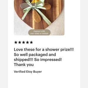 Heart Shaped Personal Charcuterie Cheese Board Set Mini Snack Serving Board Favor for Party Guests Shower or Event Keepsake Gift image 15