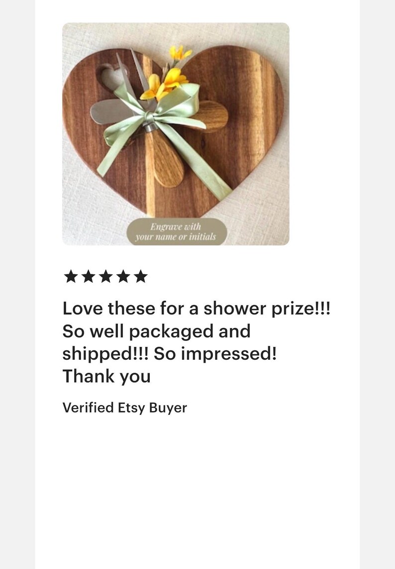 Heart Shaped Personal Charcuterie Cheese Board Set Mini Snack Serving Board Favor for Party Guests Shower or Event Keepsake Gift image 15