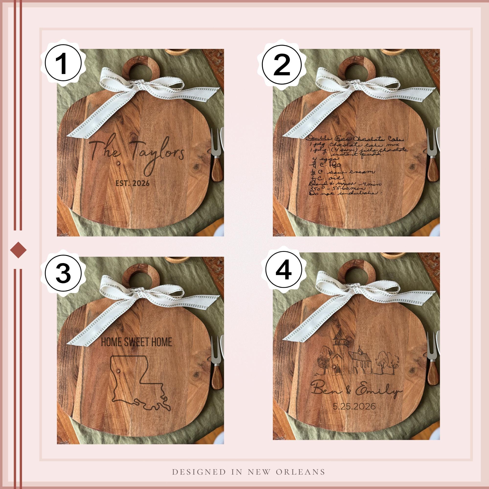 Personalized Charcuterie Board Gift Set Custom Engraved Cutting Board ...