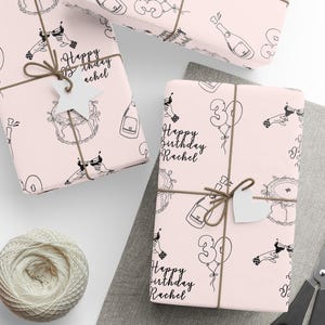 30th wrapping paper