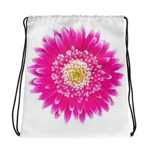Kordelzug Kind Tasche personalisiert benutzerdefinierte Sommer Camp Club Kinder schwimmen Kordelzug Aktivitätstasche Bekleidung Fitnessstudio Reisekoffer rosa Gänseblümchen Natur