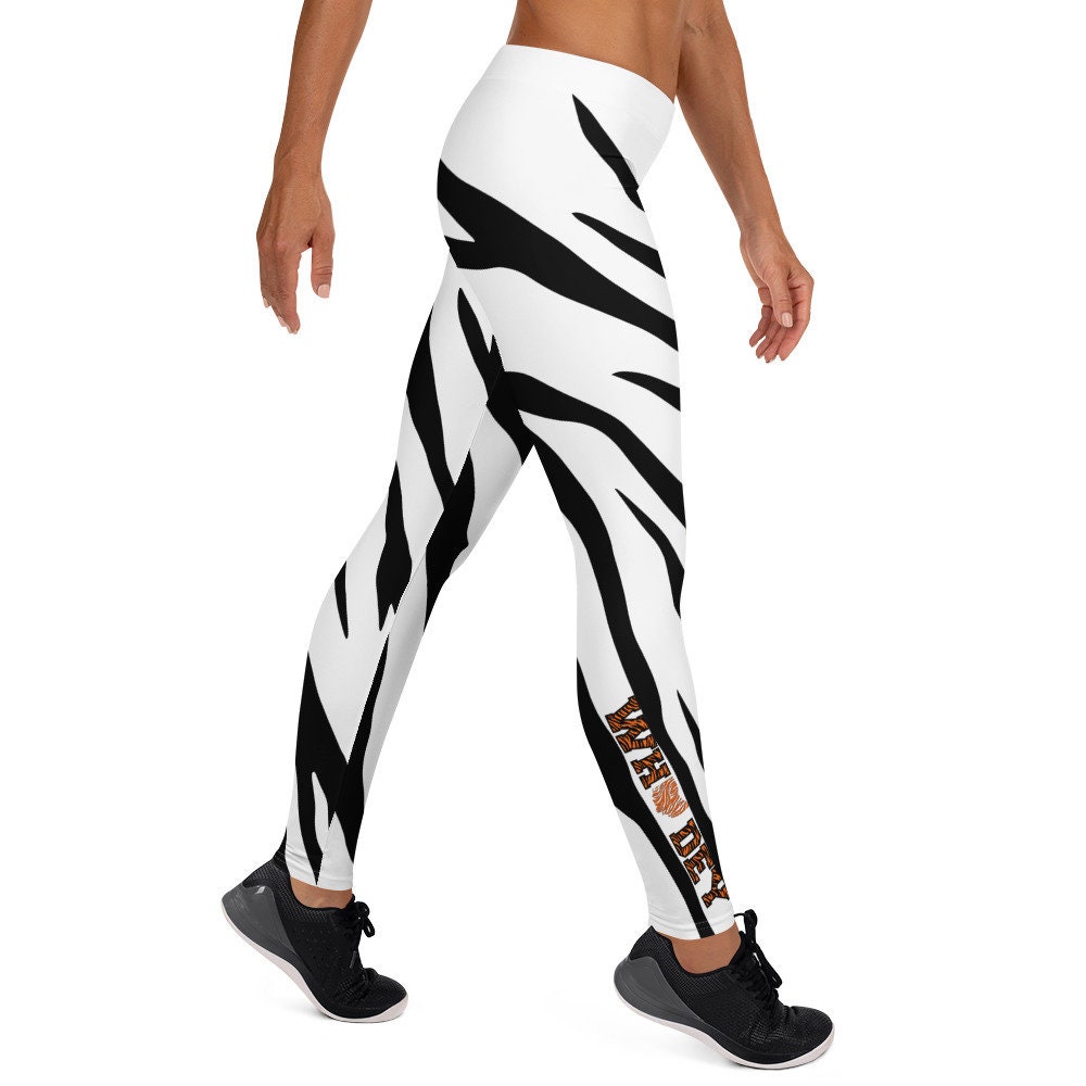 Cincinnati Bengals Leggings Graphic WHODEY Black /white Tiger Striped Pants,  Comfortable, Durable,microfiber Yarn Leggings. 4 Way Stretch -  Canada