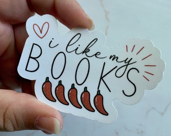 Spicy Book Sticker Book Boyfriends Bookish Merch Booktok Sticker Laptop Kindle Decal Book Lover Gift Smut Reader Sticker Bookworm Gift