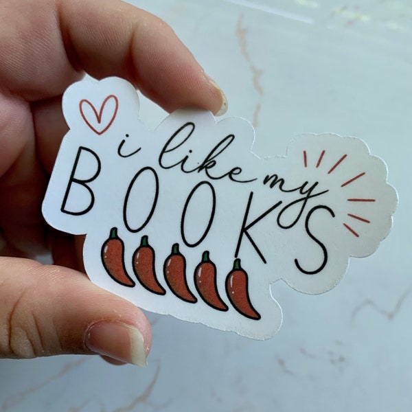Spicy Book Sticker Book Boyfriends Bookish Merch Booktok Sticker Laptop Kindle Decal Book Lover Gift Smut Reader Sticker Bookworm Gift