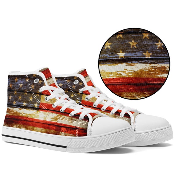 patriotic converse shoes